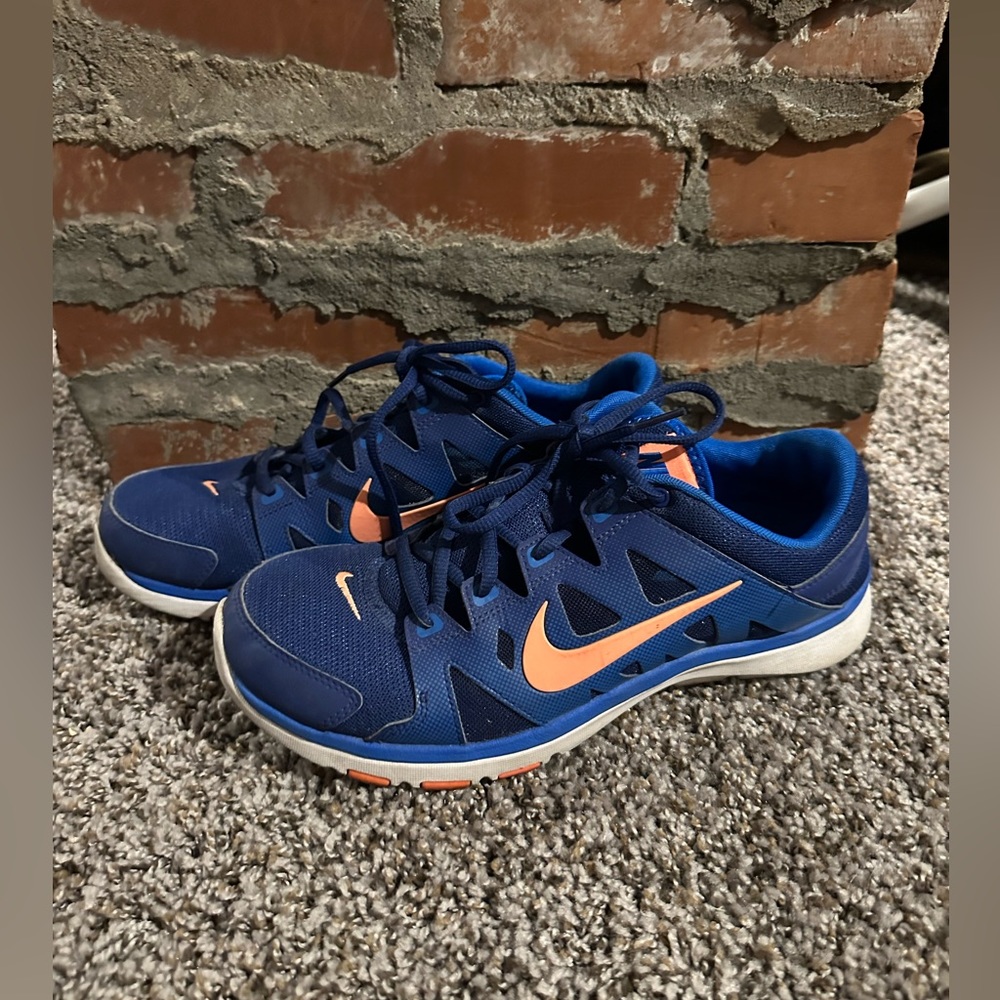 Nike Training Fitsole Athletic Lightweight Blue Shoes #616694 Womens